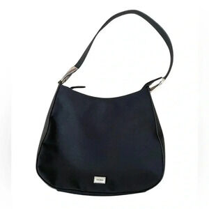 Vintage classic black xoxo rounded square shoulder bag purse